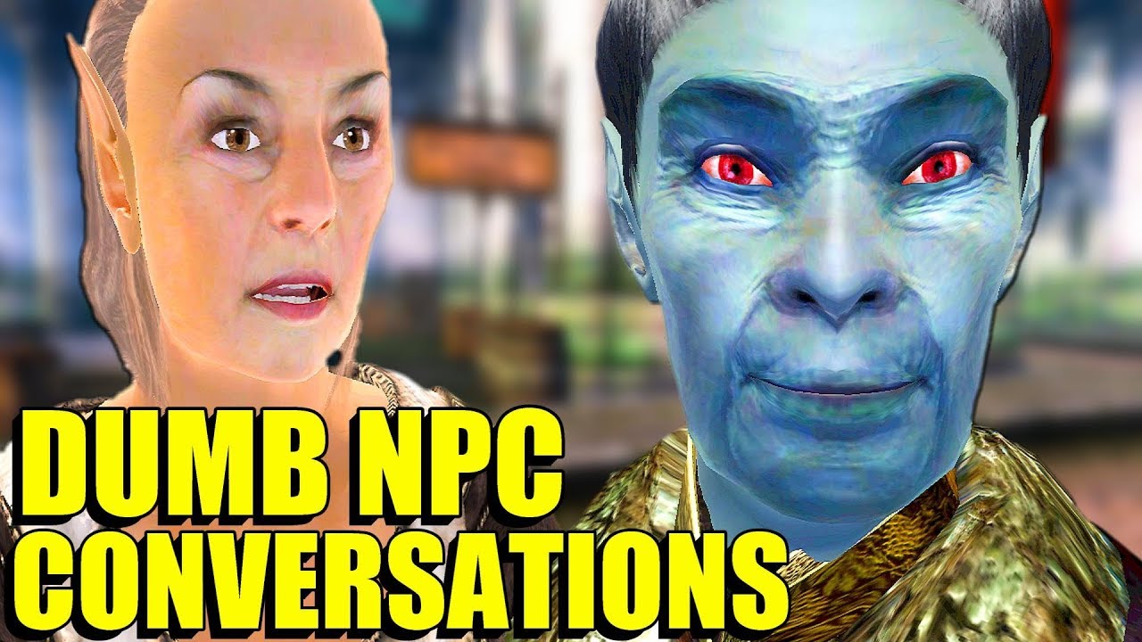 Нелепые разговоры NPC в Oblivion