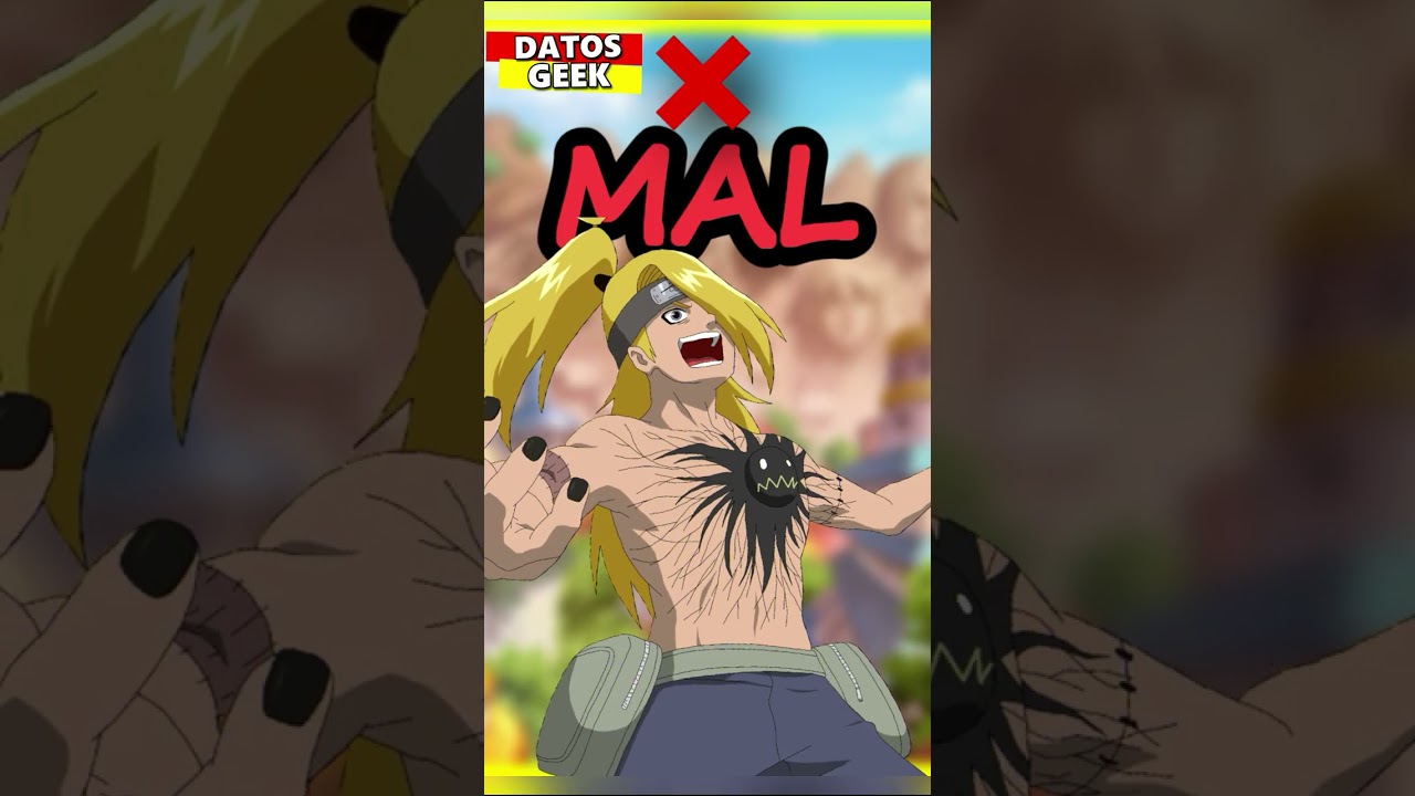 Lo BUENO ✅ y lo MALO ❌ de DEIDARA AKATSUKI 🍥 Naruto Shippuden y Boruto #naruto #anime #shorts