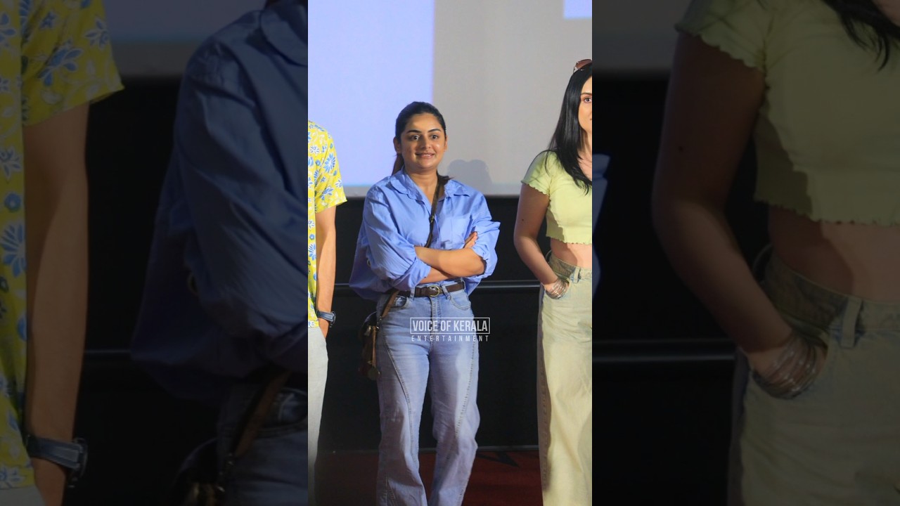 Esther Anil came to watch Indrans' new movie Aashaan😍 
