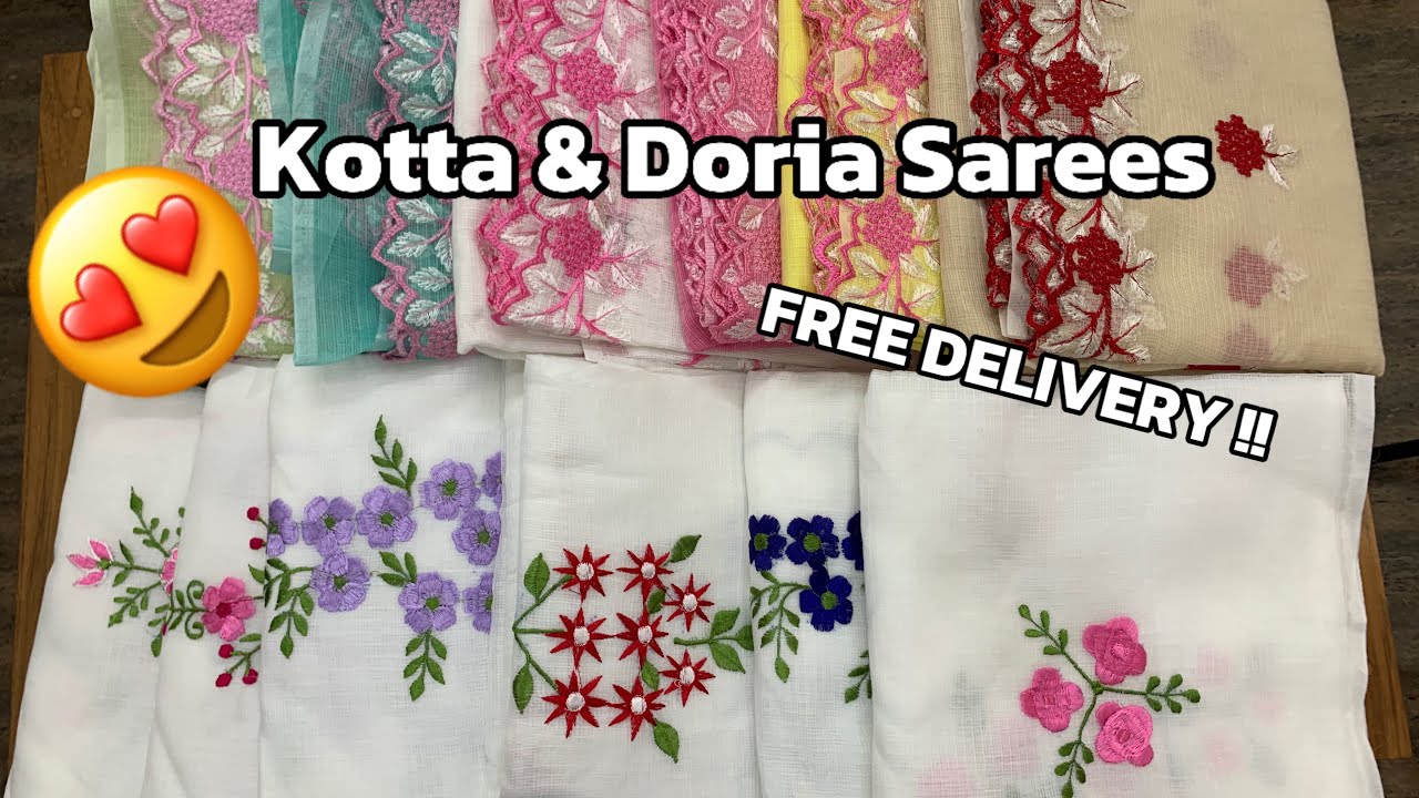 KOTTA & DORIA SAREES 😍| MARIYAM FABZ |