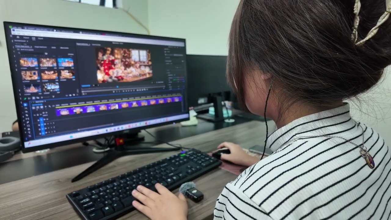 Behind the scenes of video production at the office