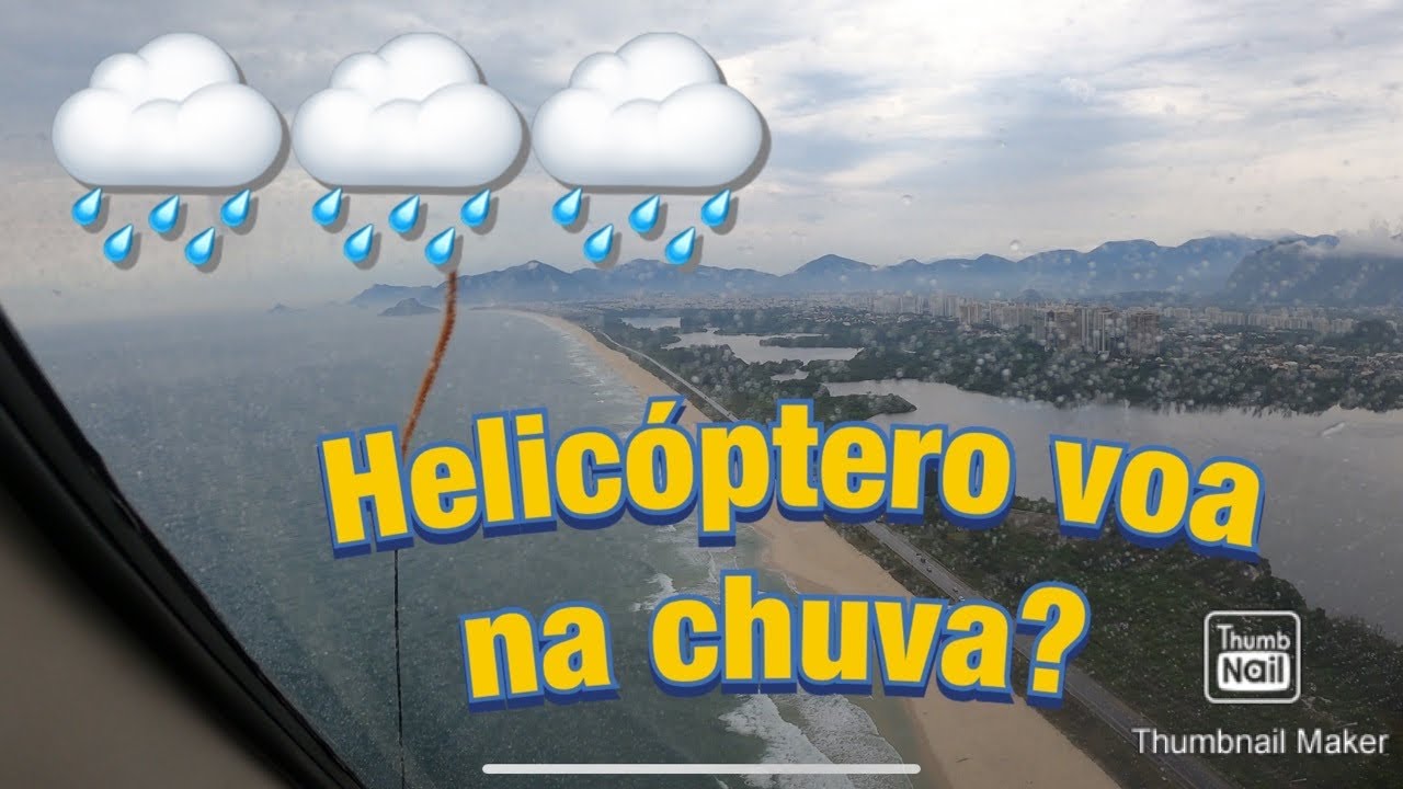 HELICÓPTERO voa na CHUVA?