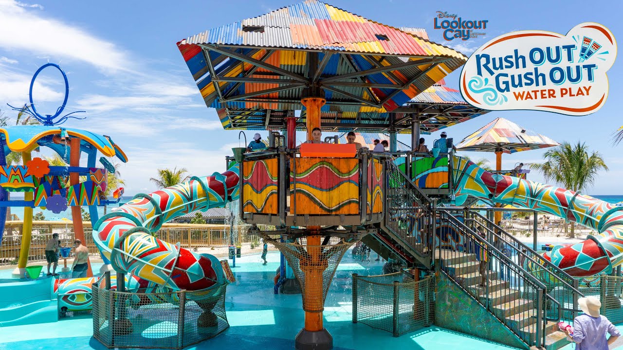 Rush Out Gush Out Water Play Area at Disney Lookout Cay at Lighthouse Point