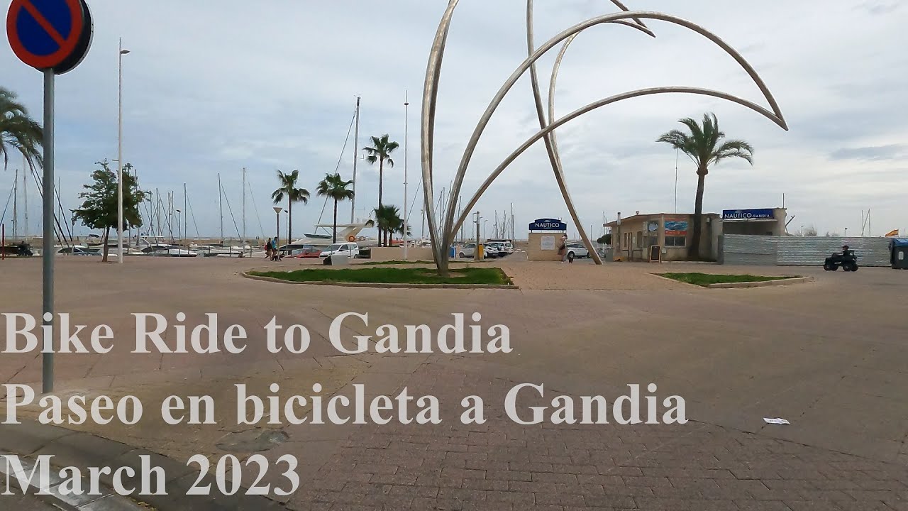 Gandia Grau & Playa - Paseo en bicicleta / Bike ride South to North / Sur a Norte - March 2023