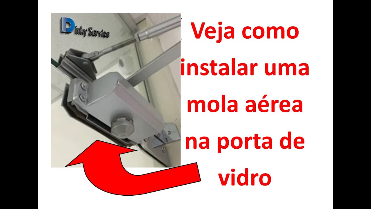 Passo a passo Instalando mola aérea no vidro com suporte da Dinky Service