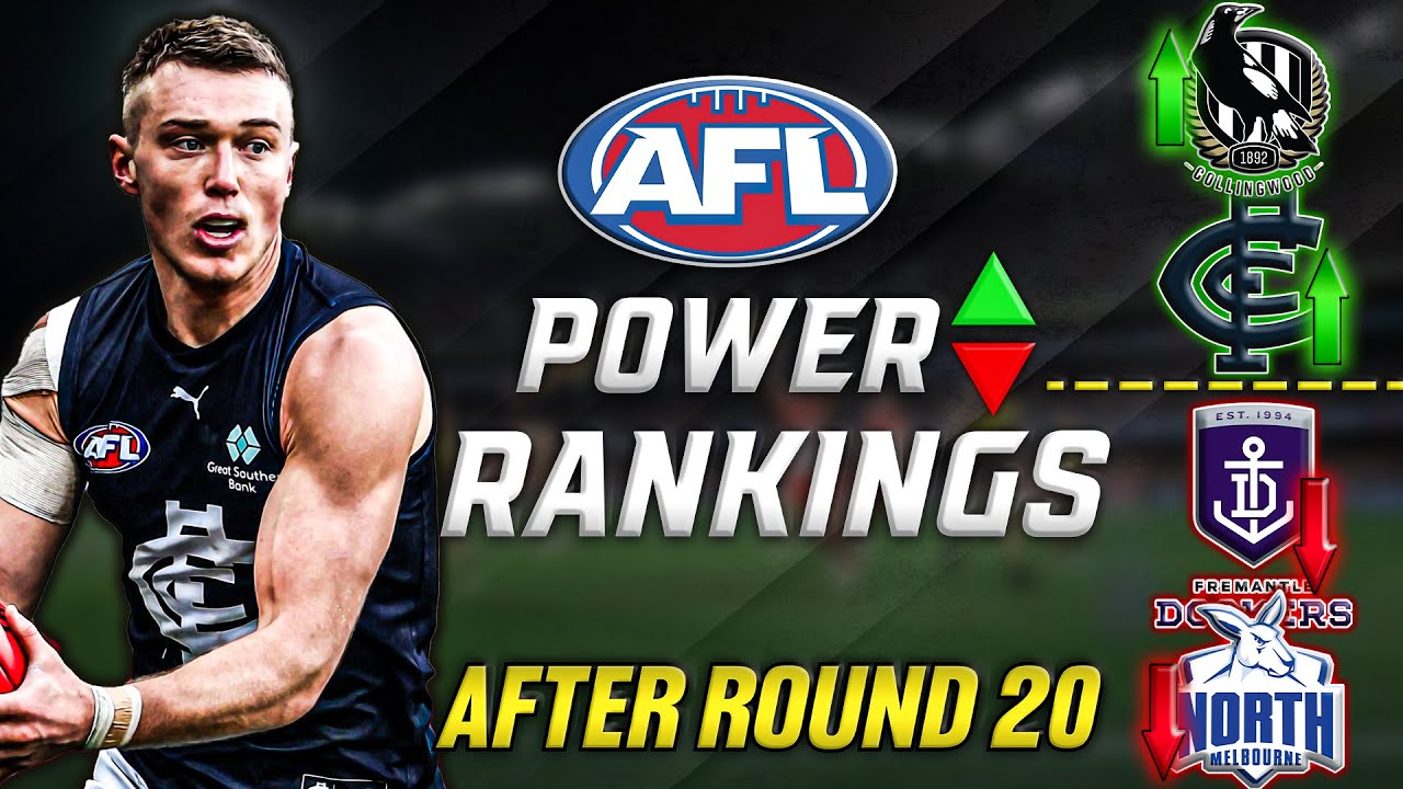 RANKING AFL Teams After Round 20 | AFL Power Rankings