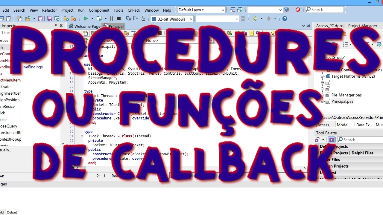 5 - Procedures ou Funções de CallBack