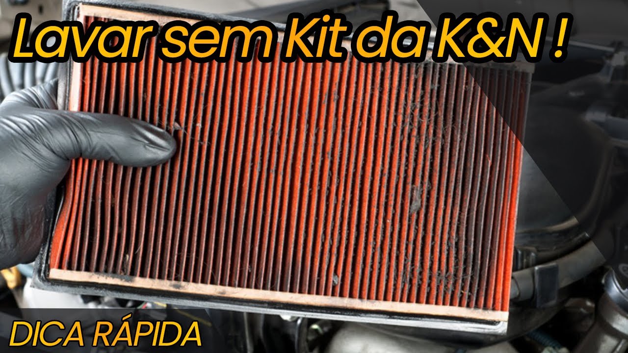 LAVANDO O FILTRO K&N | Sem o Produto Original! | (Dicas)