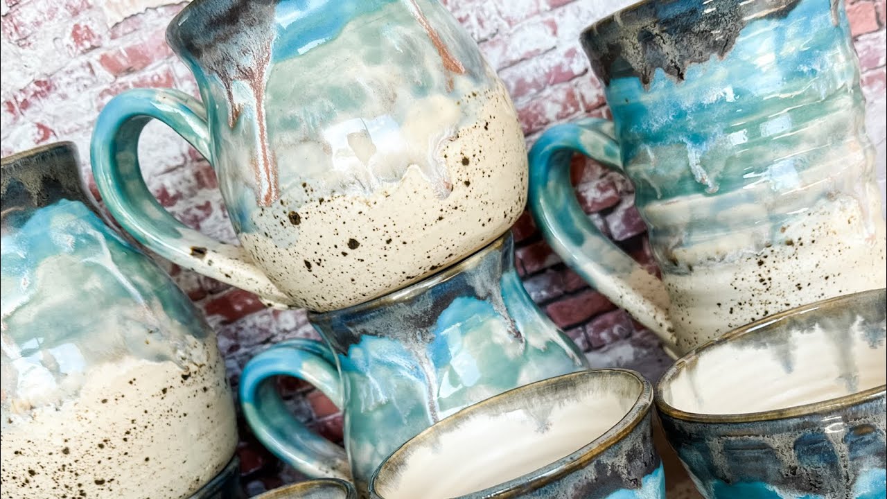 Kiln opening results using mayco, coyote, amaco and studio glazes