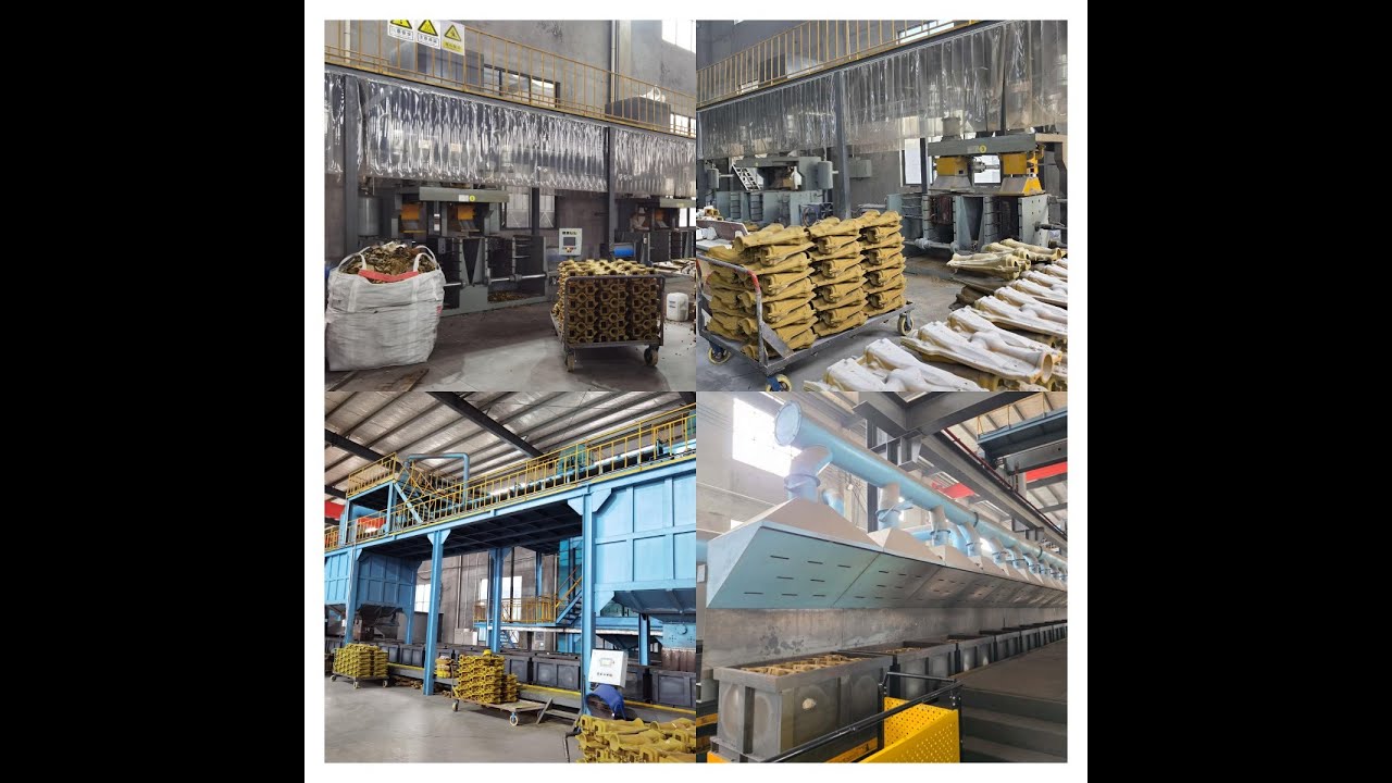 Shell mold process (RCS): Sand core making machine (core shooter) & Shell mold and core casting line