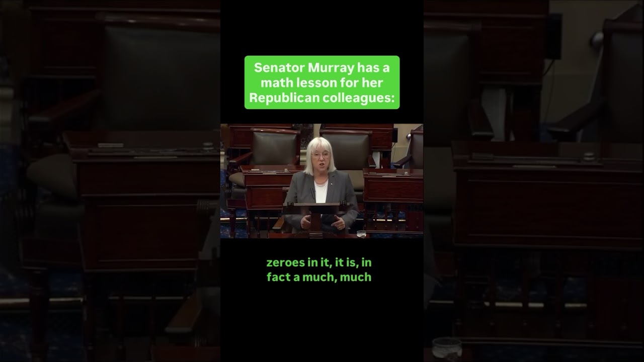Senator Murray has a math lesson for her Republican colleagues.