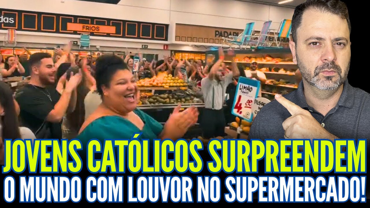 QUEM S&Atilde;O OS JOVENS CAT&Oacute;LICOS QUE SURPREENDERAM O MUNDO COM LOUVOR EM SUPERMERCADO!
