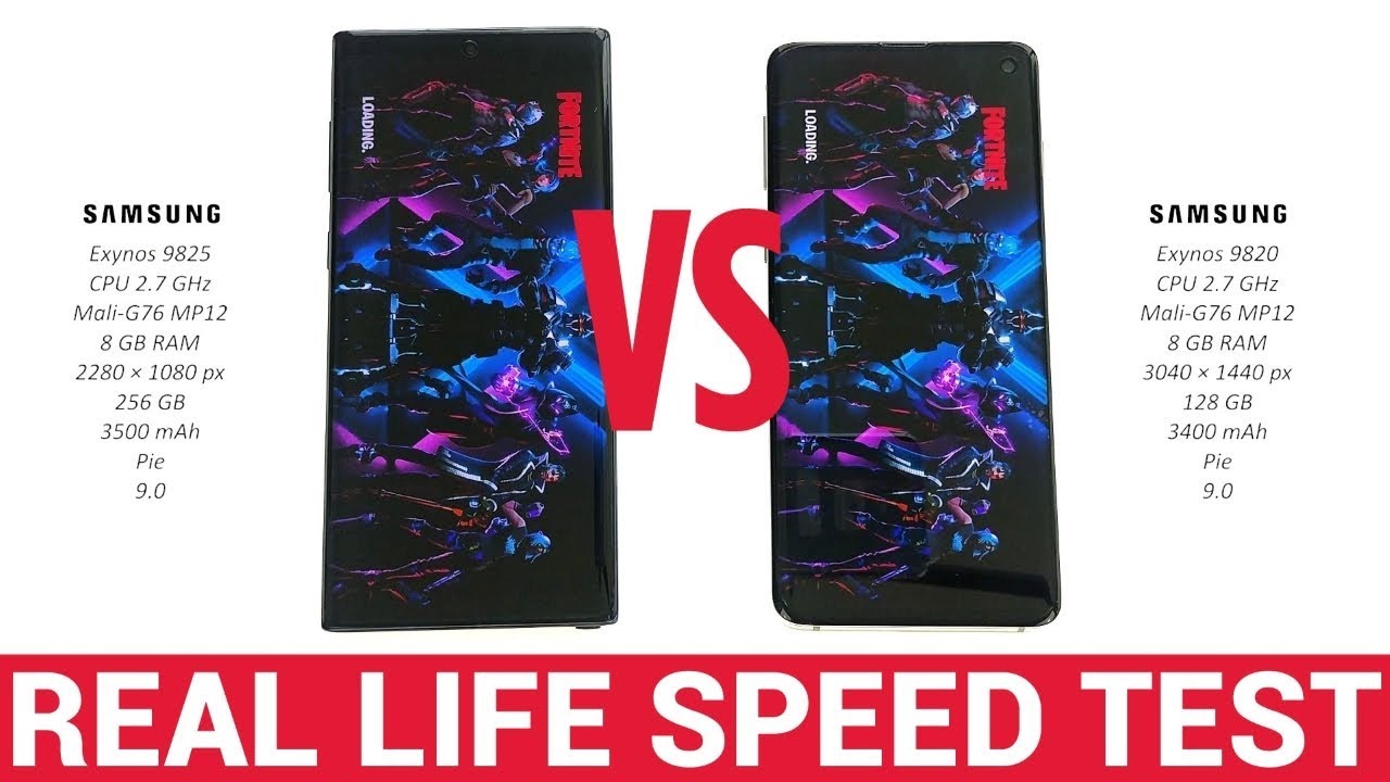 Samsung Galaxy Note 10 vs Samsung Galaxy S10 - Real Life Speed Test! [Big Difference?]