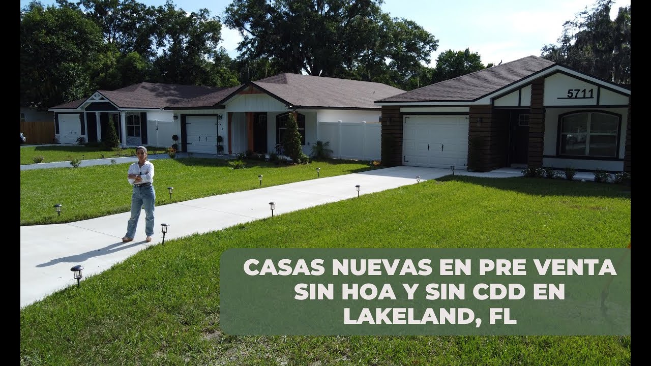 Casas Nuevas en Pre venta SIN HOA Y SIN CDD en Lakeland, Florida | Paola Díaz Realtor