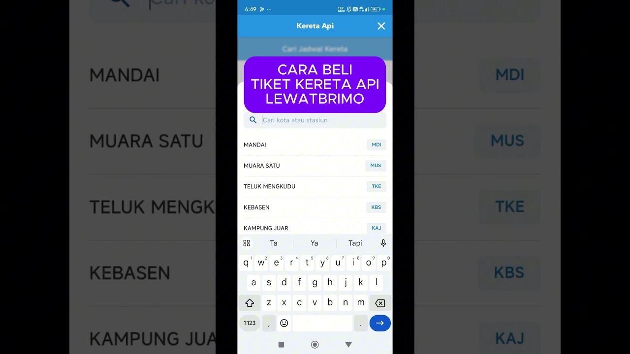 PESAN TIKET KERETA API  LEWAT BRIMO #shorts #tiketkeretaapi