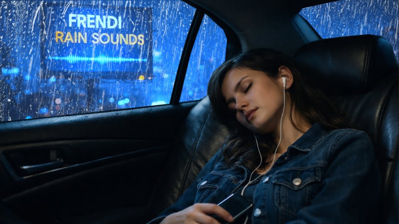 Sleep Better with Night Rain from Inside the Car ASMR