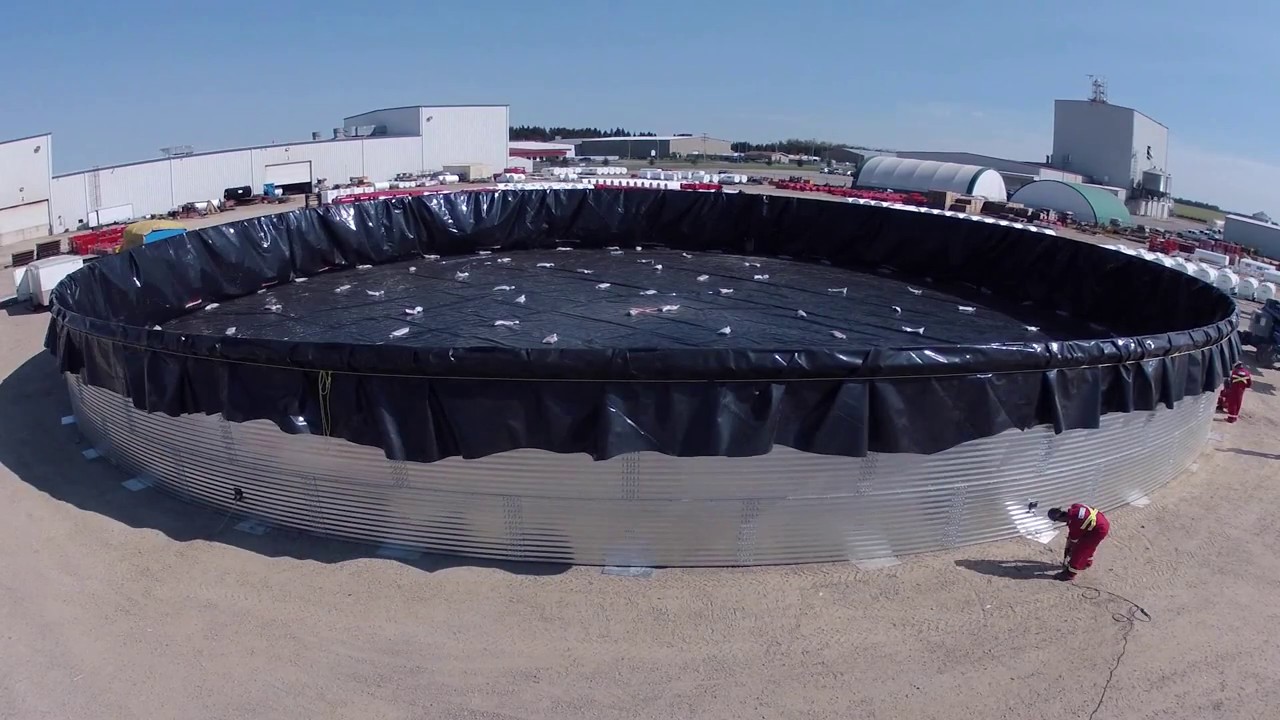 Frac Tank Liner Installation