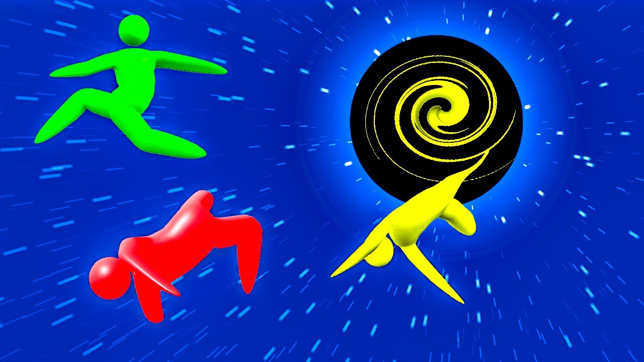 The BLACK HOLE Gun in 3D Stick Fight is OP! - Super Smash