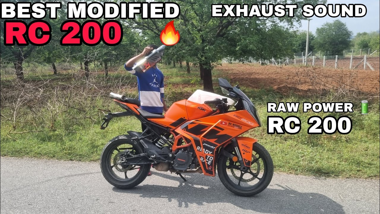 KTM rc200 exhaust  fitting | 2024 models rc200 silencer fitting tamil video 💥