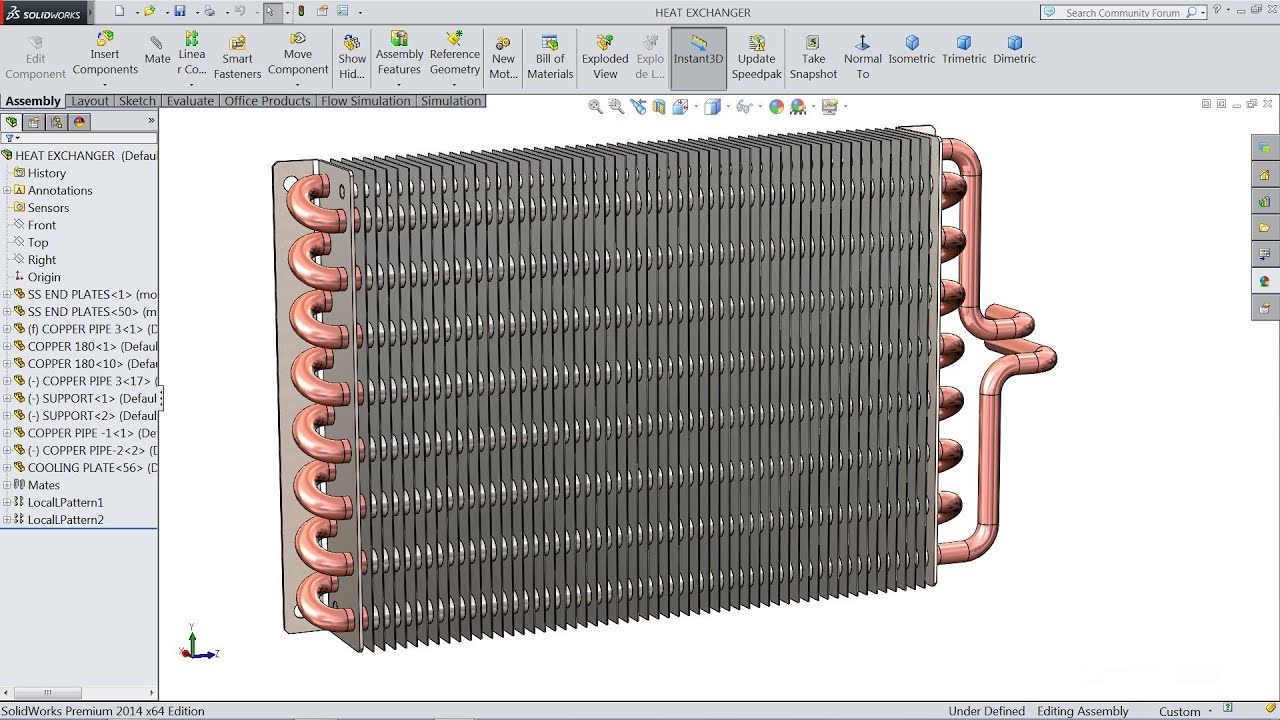 Solidworks tutorial | Sketch Aircondition Heat Exchanger in Solidworks