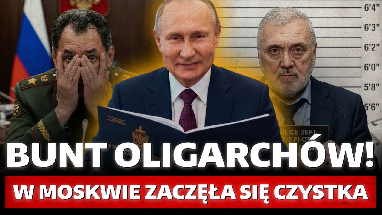 Panika w Rosji. FSB ruszyło z ARESZTAMI. Putin dostał TECZKĘ. Wzięli GENERAŁA. To WYROK dla Szojgu