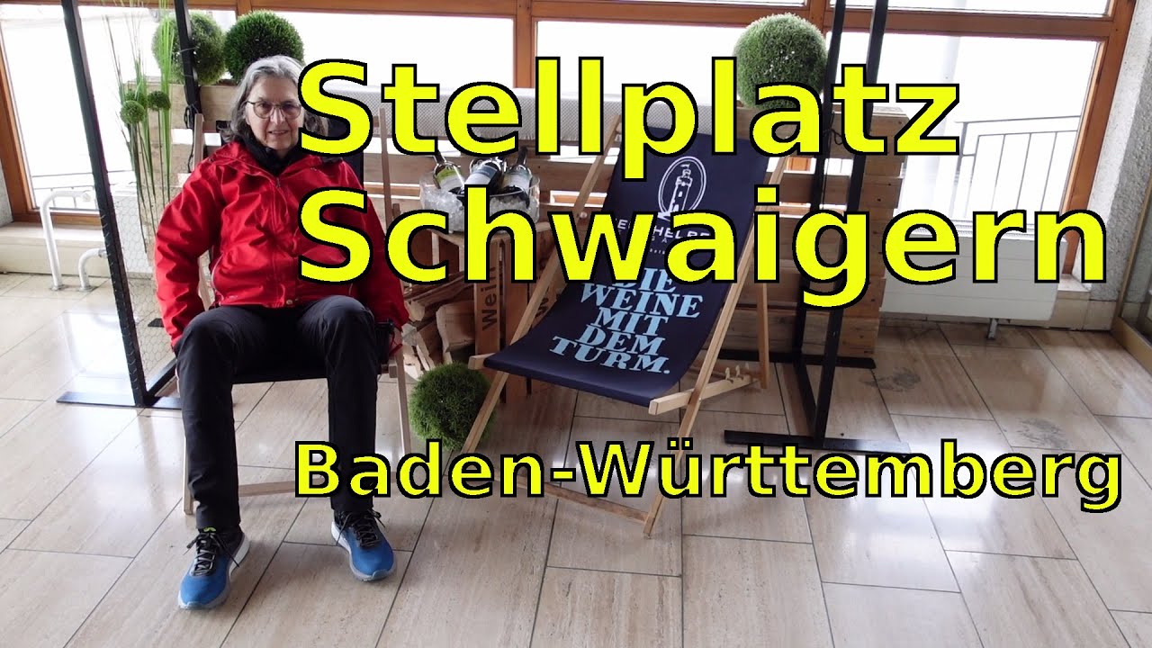 Wohnmobilstellpatz Schwaigern im Kraichgau, Baden-Württemberg . Land der 1000 Hügel.
