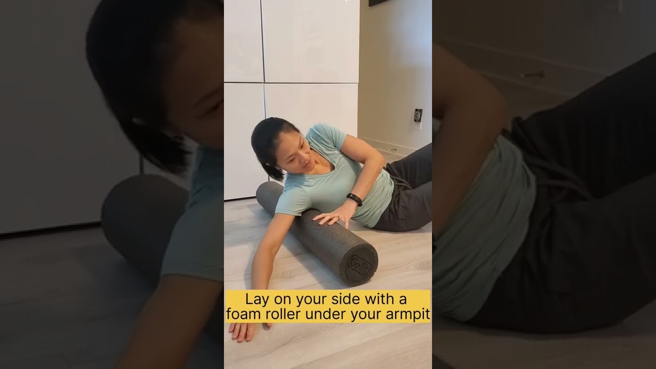 #shoulderpain when lifting up the arm? Try releasing these #rotatorcuff muscles! #physio
