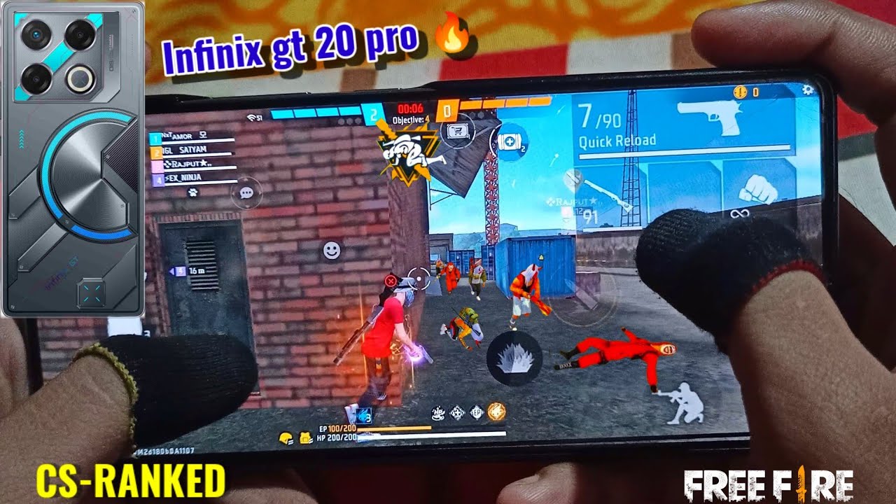 Handcam⚡ infinix gt 20 pro 🔥 cs-rank full insane gameplay
