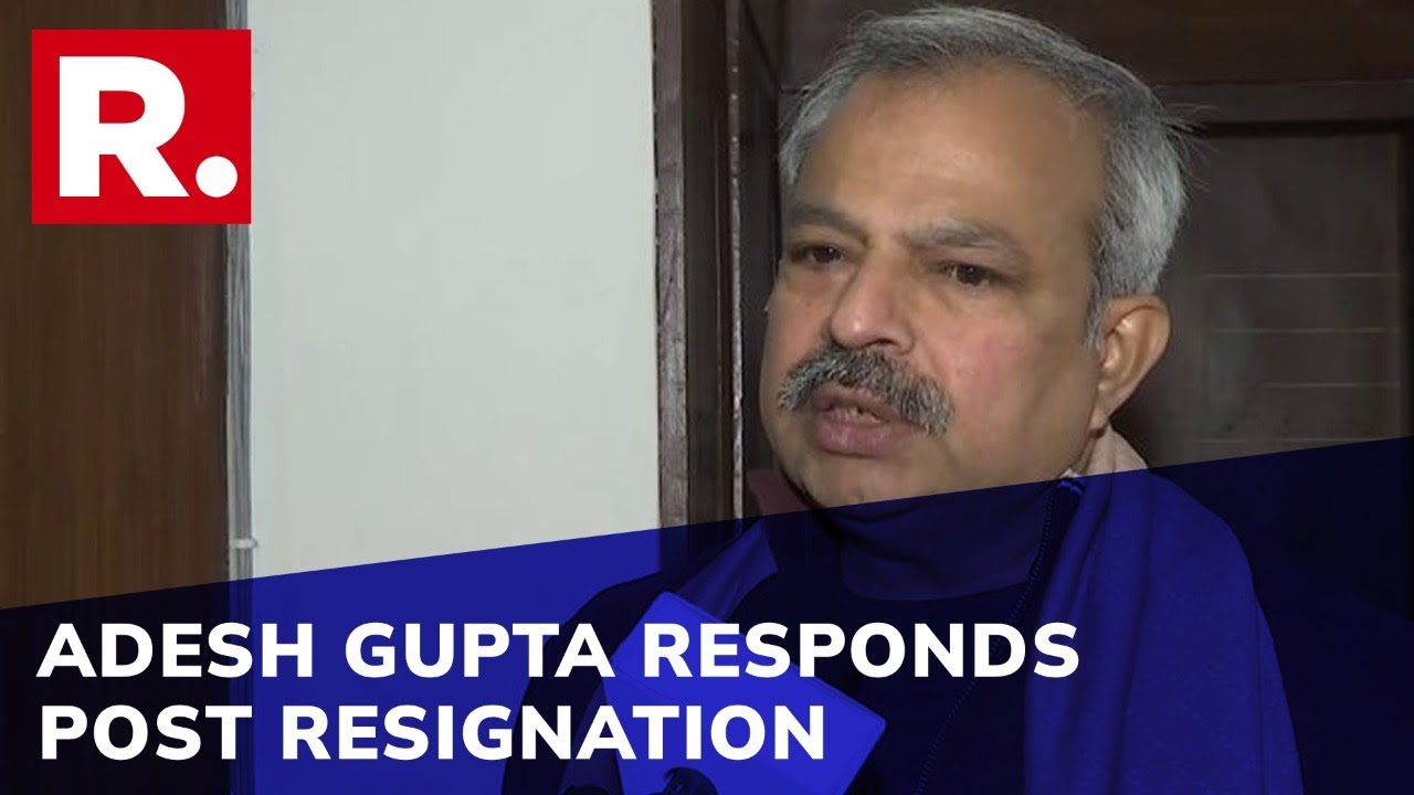 Adesh Gupta Issues First Response After Resigning As Delhi BJP president