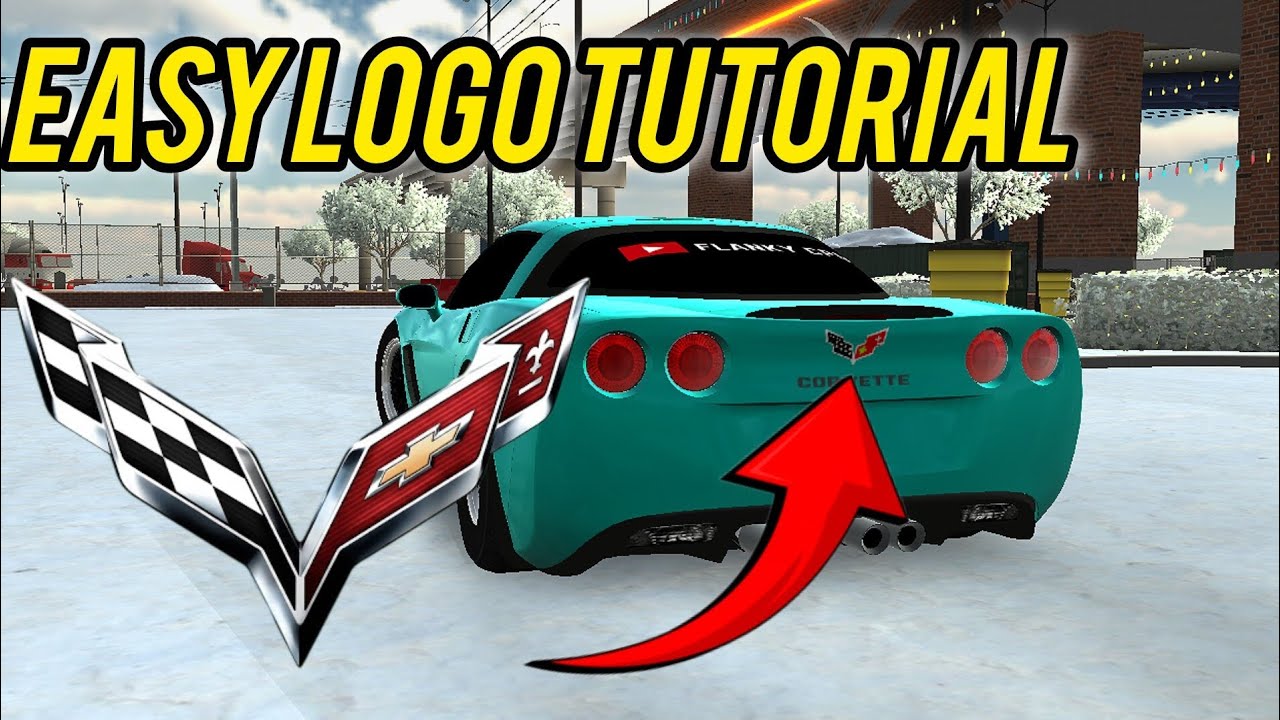 How to make the Corvette logo in car parking multiplayer | Easy tutorial