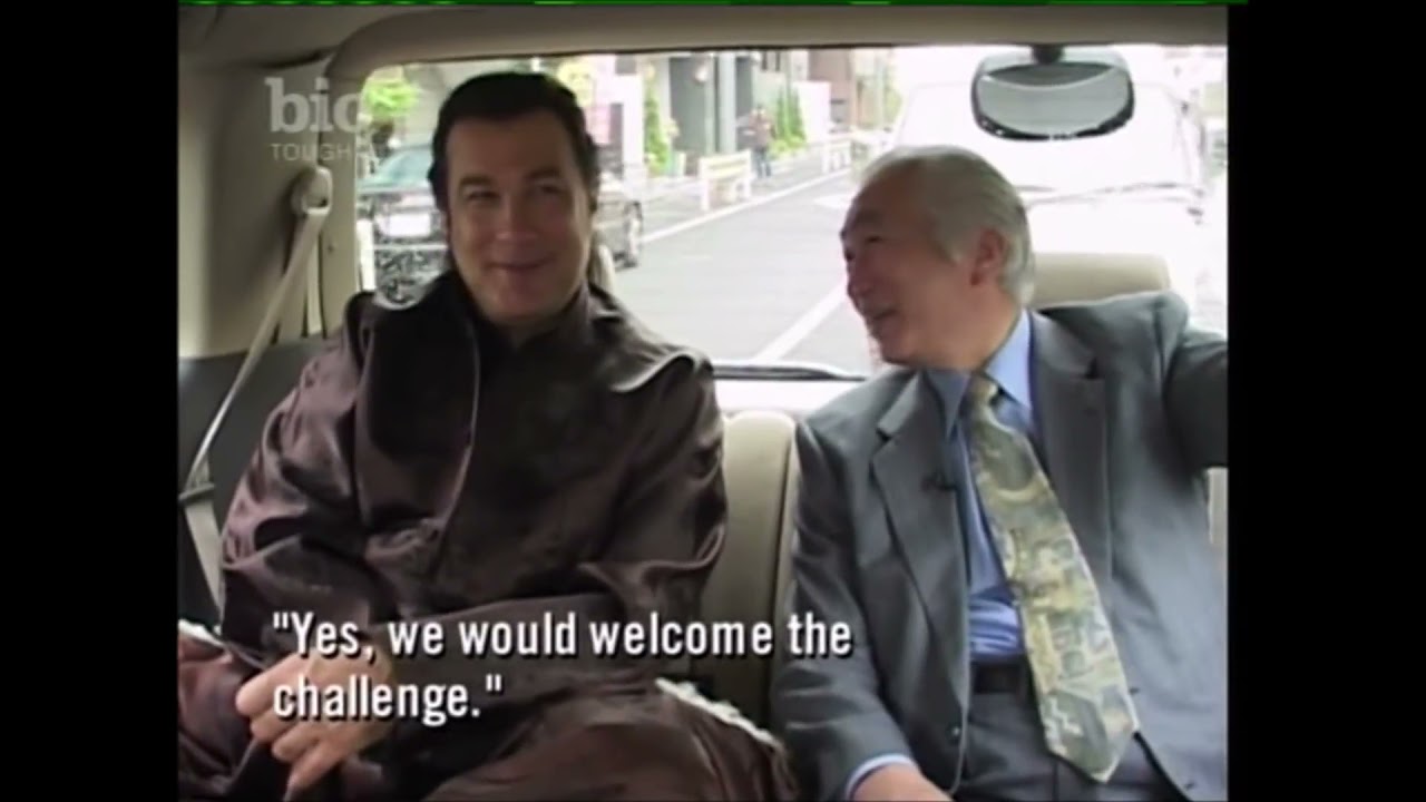 Steven Seagal with his master Hiroshi Isoyama