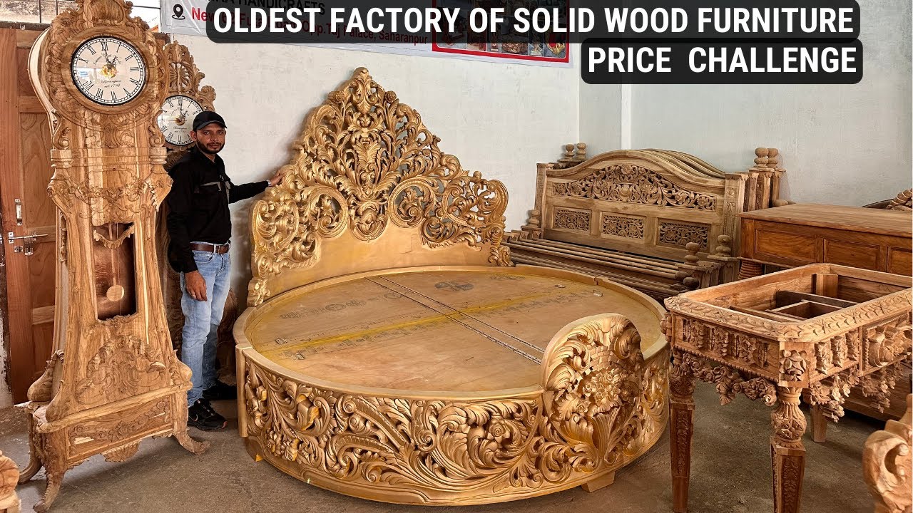 Top Grade Teakwood and Sheesham Wood Carved Furniture from Oldest Furniture Factory Sofa Bed Dinings