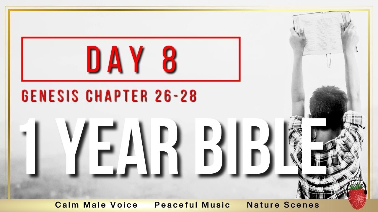 Day 8 | NIV Genesis 26 - 28 | 1 Year Bible Reading Plan | Peaceful Scripture Audio Bible