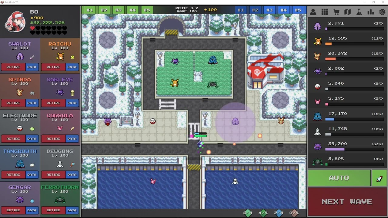 POKEPATH TD | Route 3-2 | 99 stars