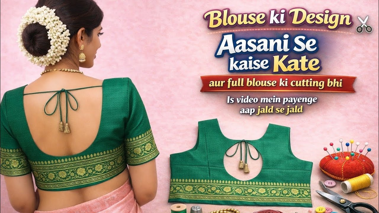 Blouse ki Design Aasani Se Kaise Kate | Full Blouse Cutting Step by Step ें | Perfect Fit Guarantees