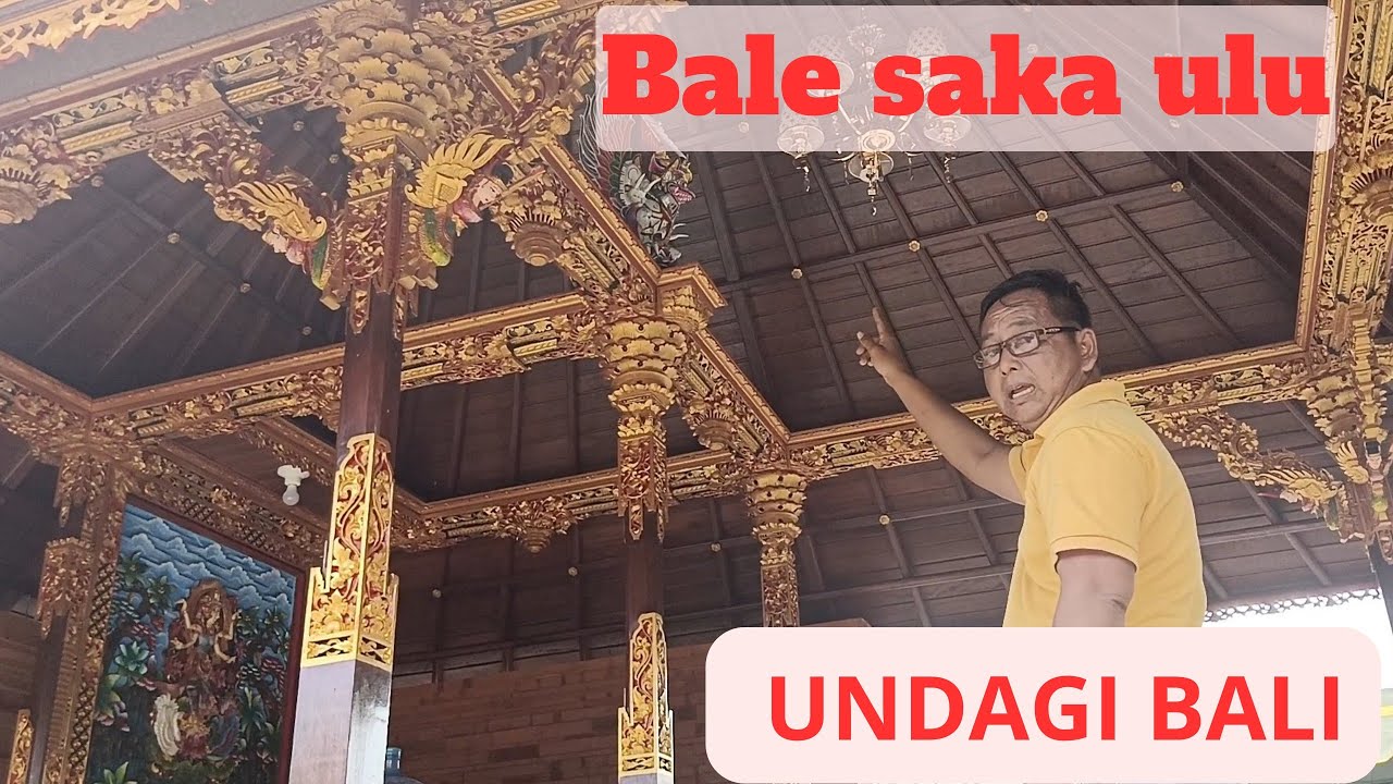 proses pembuatan bale bali  saka ulu oleh undagi bali sesuai asta kosala kosali di rumah adat bali