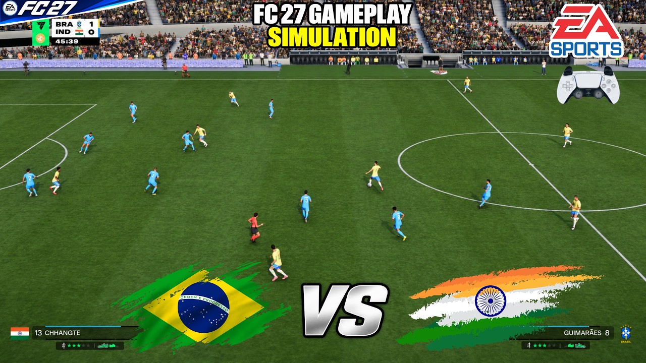 EA SPORTS FC 27 | Бразилия против Индии &mdash; Полная симуляция матча | ПК 2K 60FPS