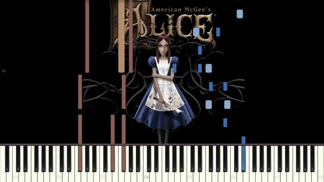 American McGee's Alice - Flying on the Wings of Steam - piano tutorial