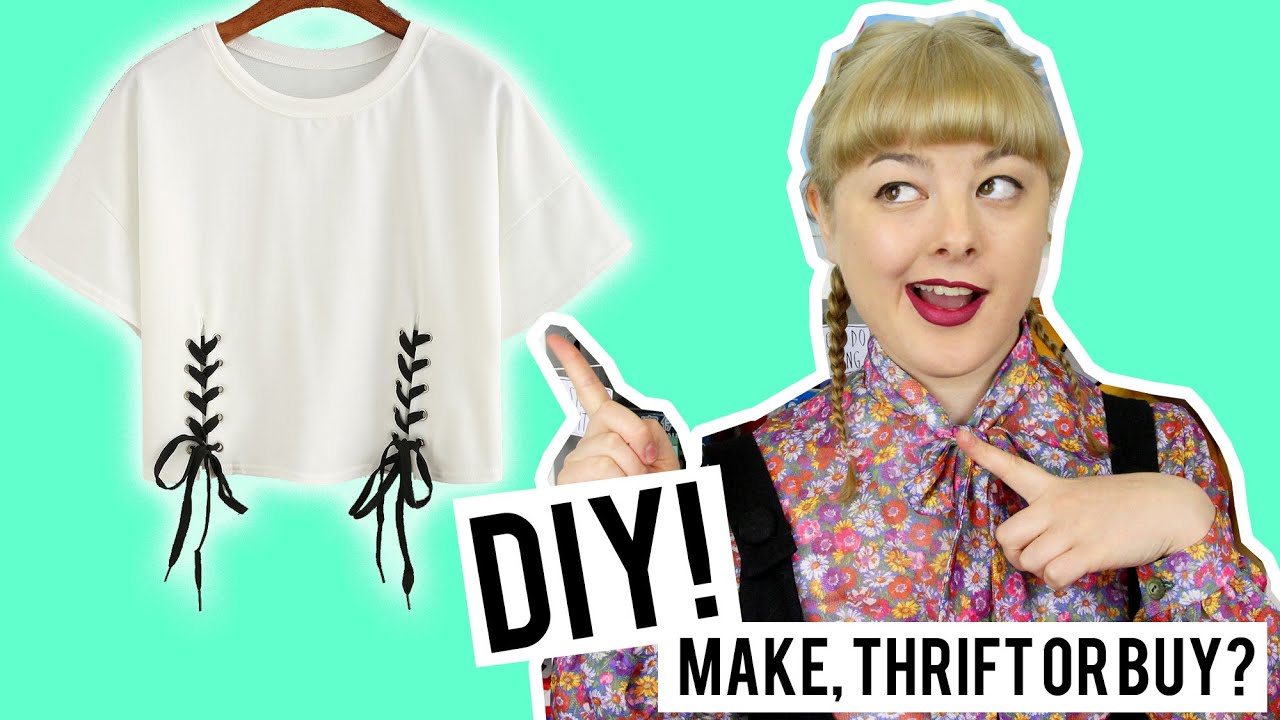 DIY Lace Up Top | Make Thrift Buy #40