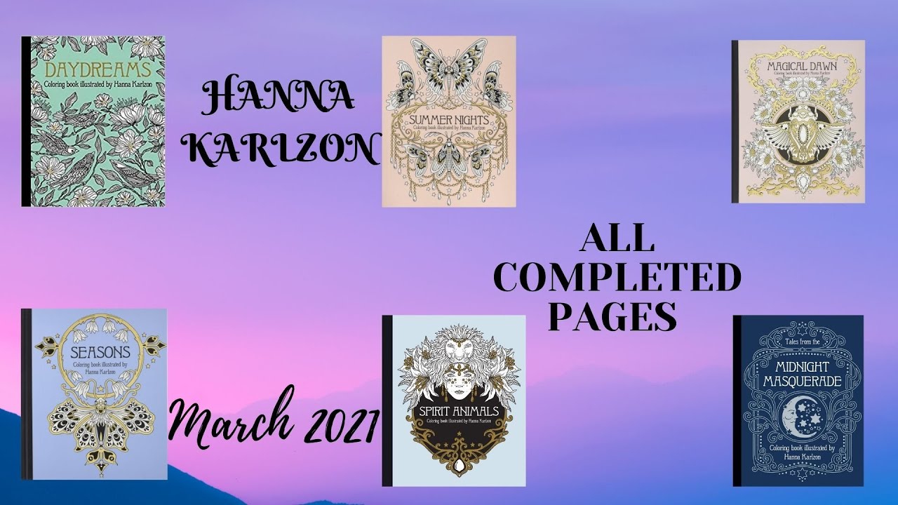 HANNA KARLZON| ALL COMPLETED PICTURES| March 2021