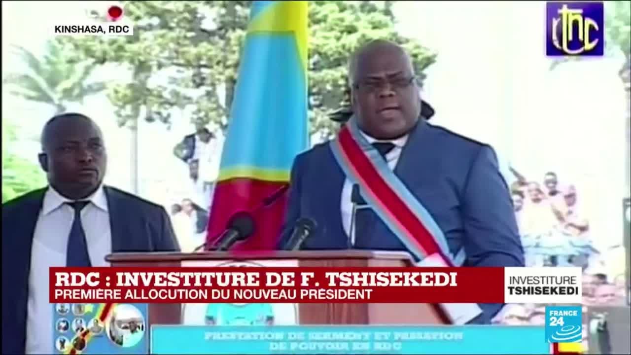 REPLAY - Première allocution du nouveau président Félix Tshisekedi (Première partie)