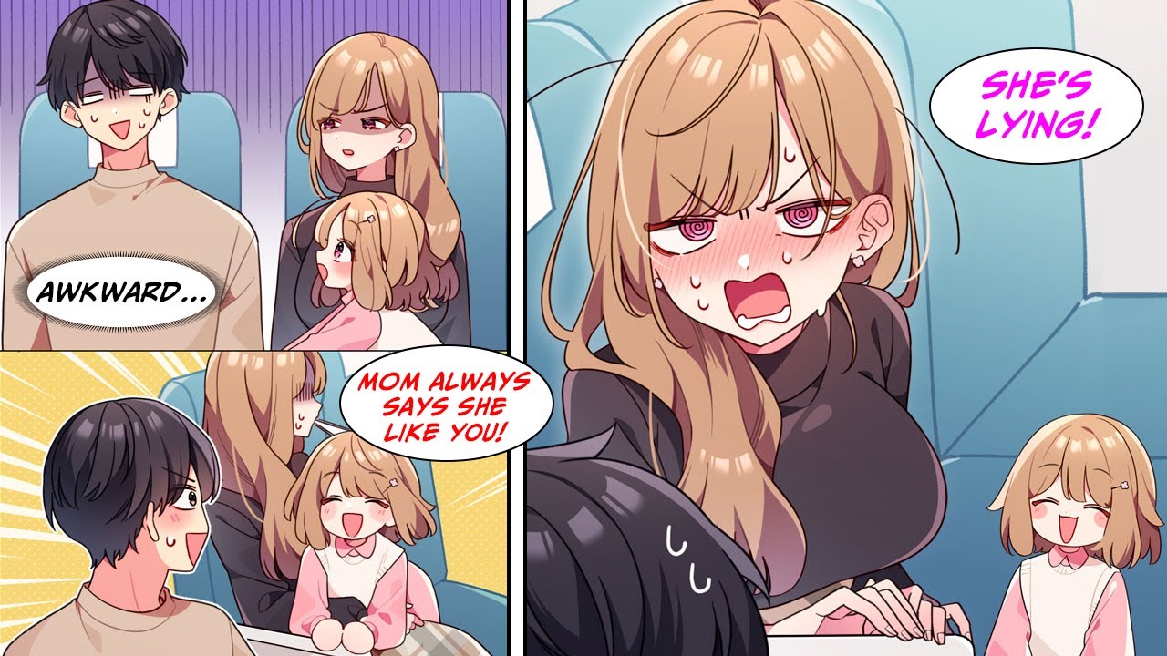 [Manga Dub] On the train, my single mother boss who hates me sat next to me, but her daughter...