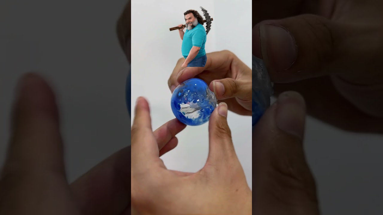 Minecraft DIY Glitter Nano Tape Bubbles✨| So Satisfying! #nanotape  #minecraftmovie  #satisfyingdiy