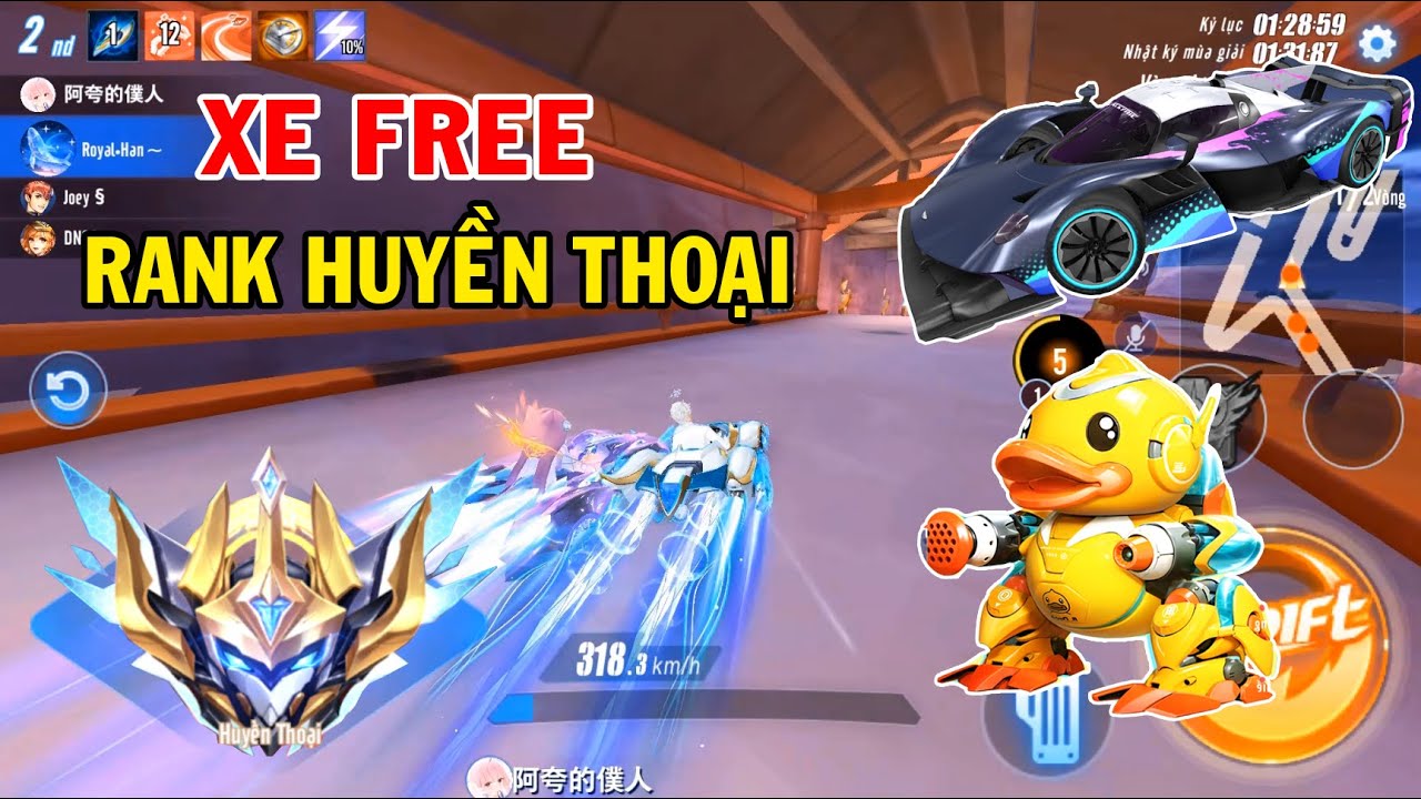 ZingSpeed Mobile | Tuyển Tập Xe Free Chiến Rank Huyền Thoại Hay Nhất