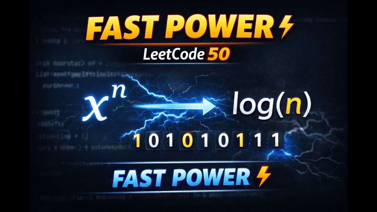 LeetCode 50 Explained ⚡ | Fast Power Using Bit Manipulation (Java)