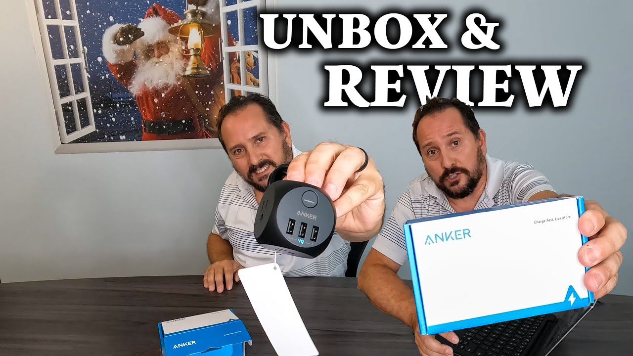 Anker Power Strip with USB, 5 ft Extension Cord, PowerPort Cube USB with 3 Outlets