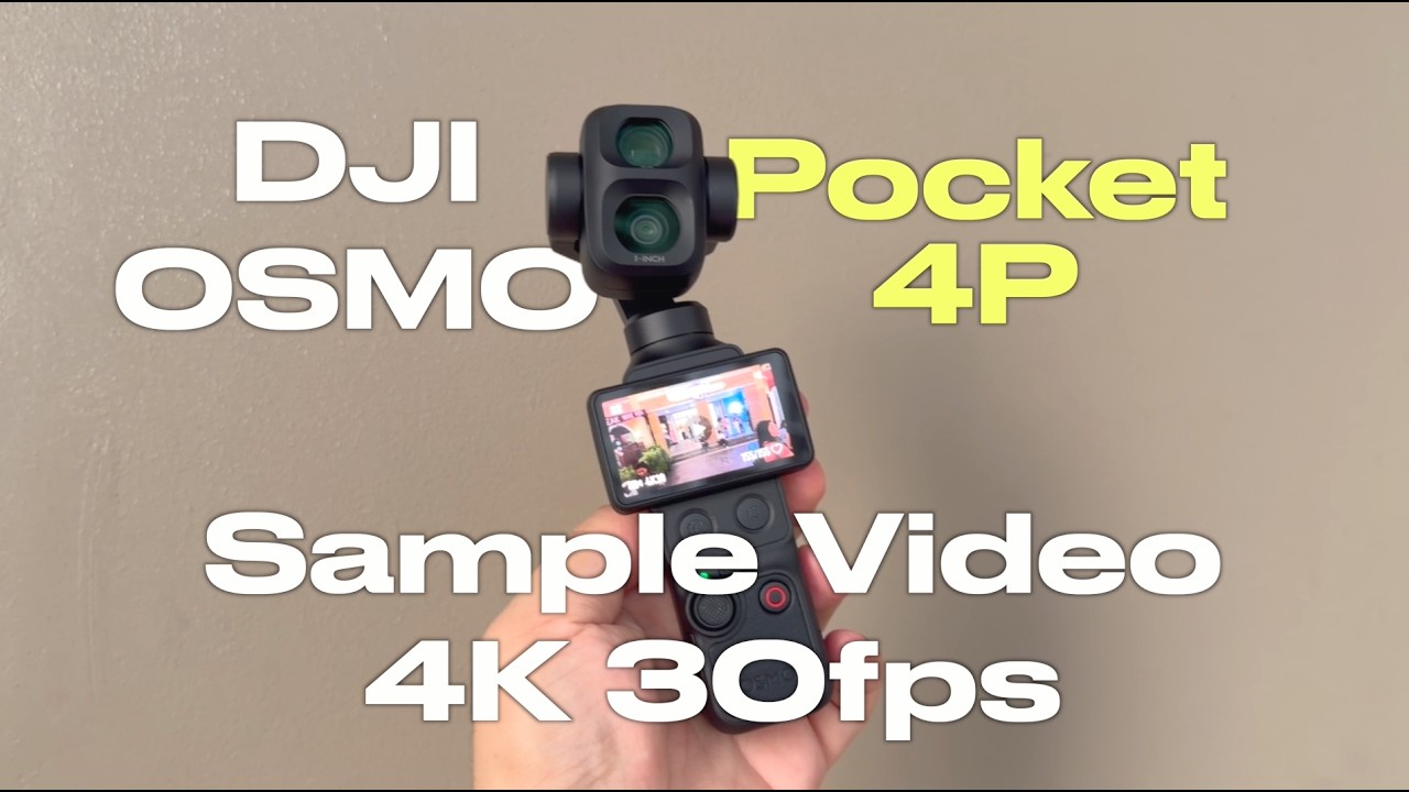 DJI OSMO Pocket 4P Camera Test (Raw Vlog): 4K Night Video, D-Log 2 & 3x Telephoto