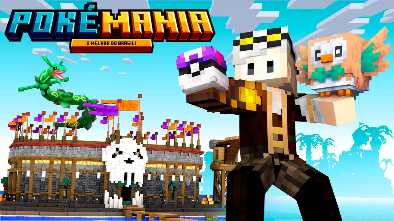 SOBREVIVI 100 DIAS no MINECRAFT COBBLEMON em um SERVIDOR INCR&Iacute;VEL - POKEMANIA