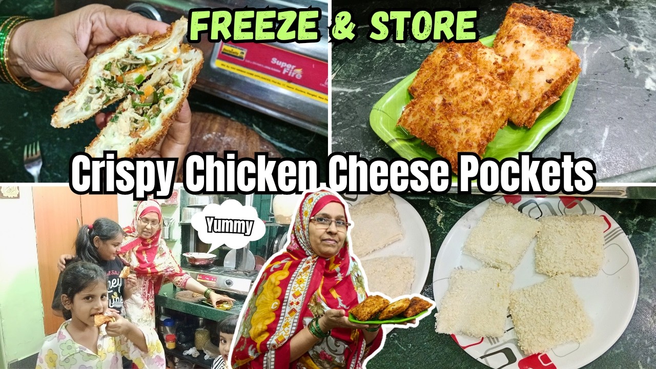 Ramzan Special Crispy Chicken Cheese Pockets | Chicken Pockets Recipe | Ramzan Iftar Recipe #ramzan