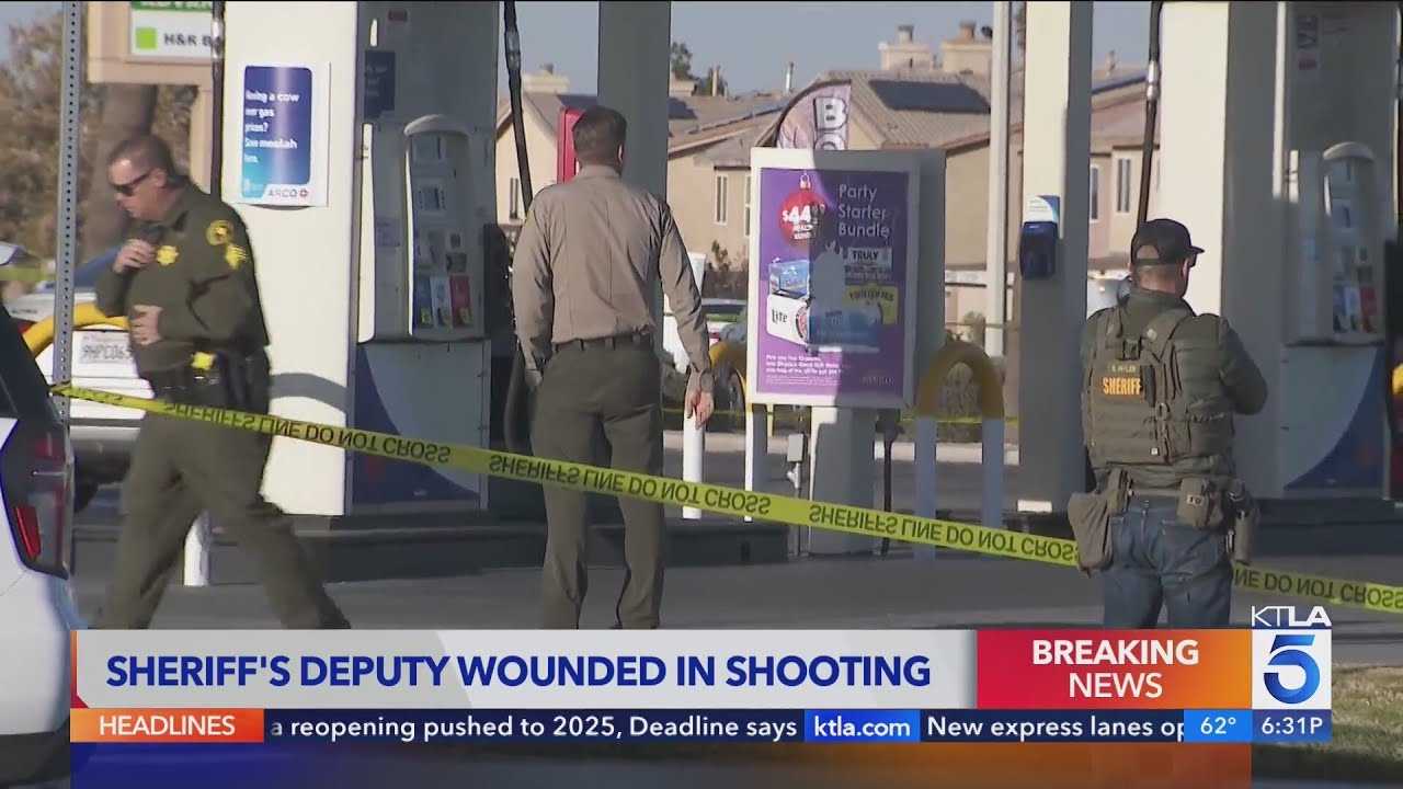 Authorities speak on San Bernardino County sheriff's deputy injured in deadly shootout